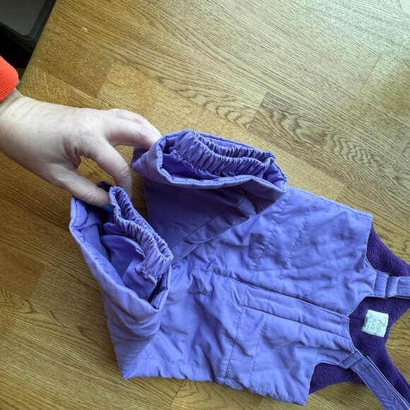 Children's Place Purple Snow Bib Overalls Size 12-18 Months - Picture 4 of 9